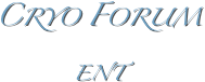 Cryo Forum
ENT